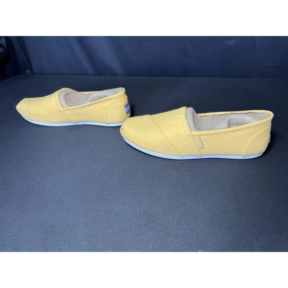 Bobs from Skechers Plush-Peace & Love / Womens 6 M/Memory Foam/ Yellow NIB - Picture 3 of 7